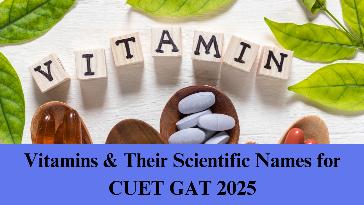 Vitamins & Their Scientific Names for CUET GAT 2025