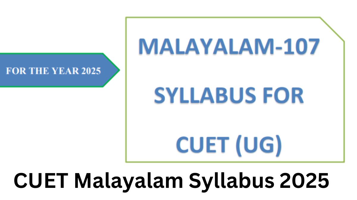 CUET Malayalam Syllabus 2025