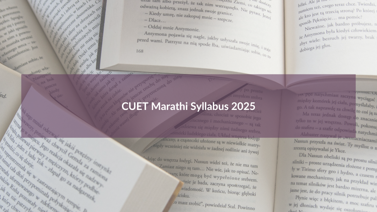 CUET Marathi Syllabus 2025