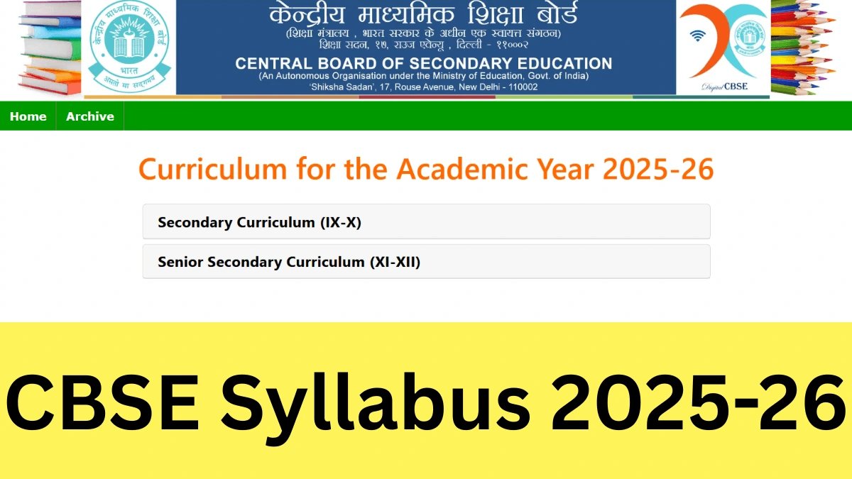CBSE Syllabus 2025-26