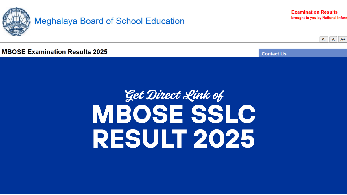 MBOSE SSLC Result 2025