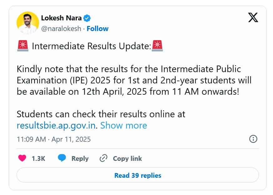 AP Inter Results 2025