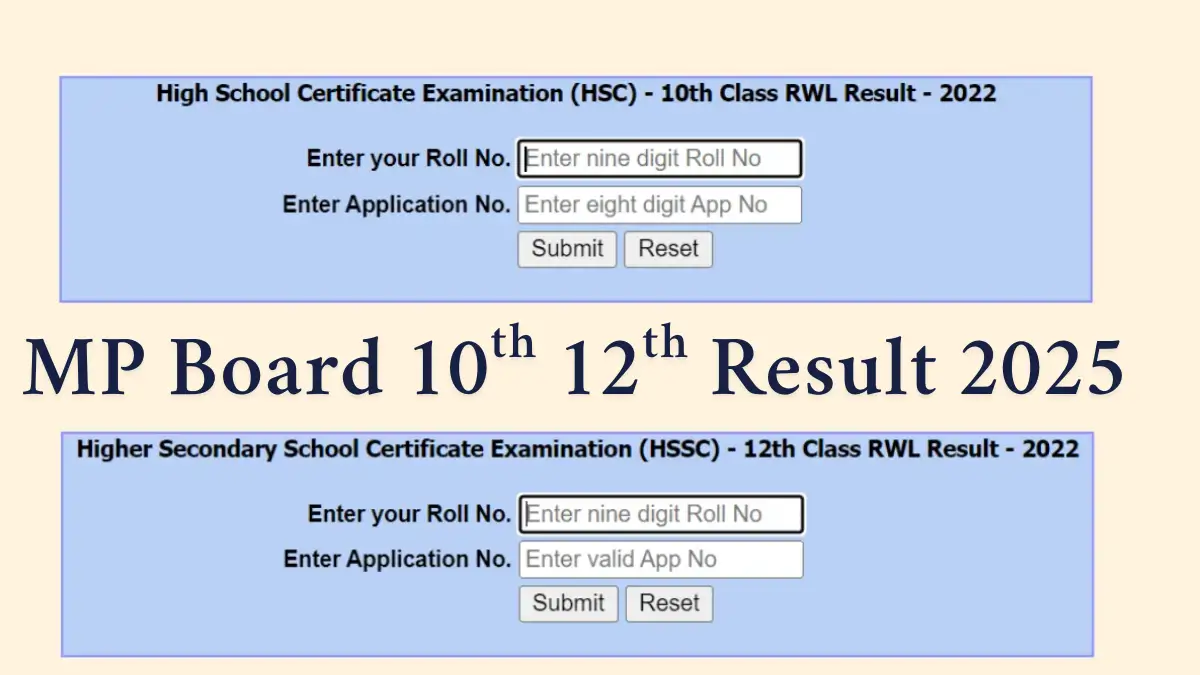 MP Board Result 2025