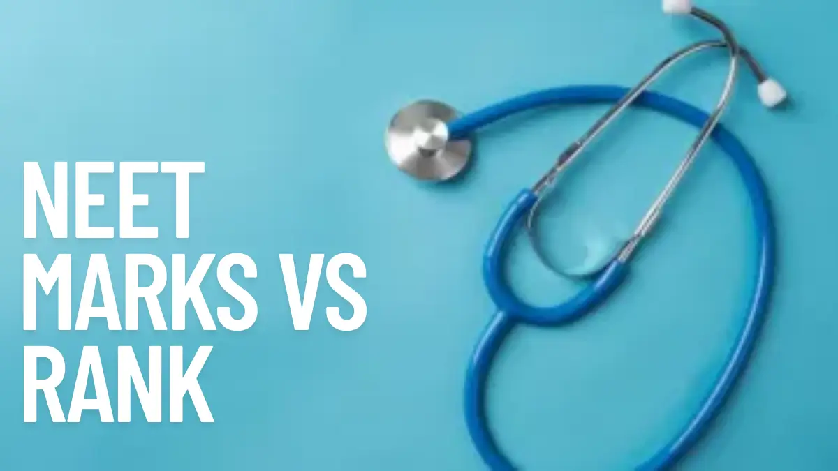 NEET Marks vs Rank