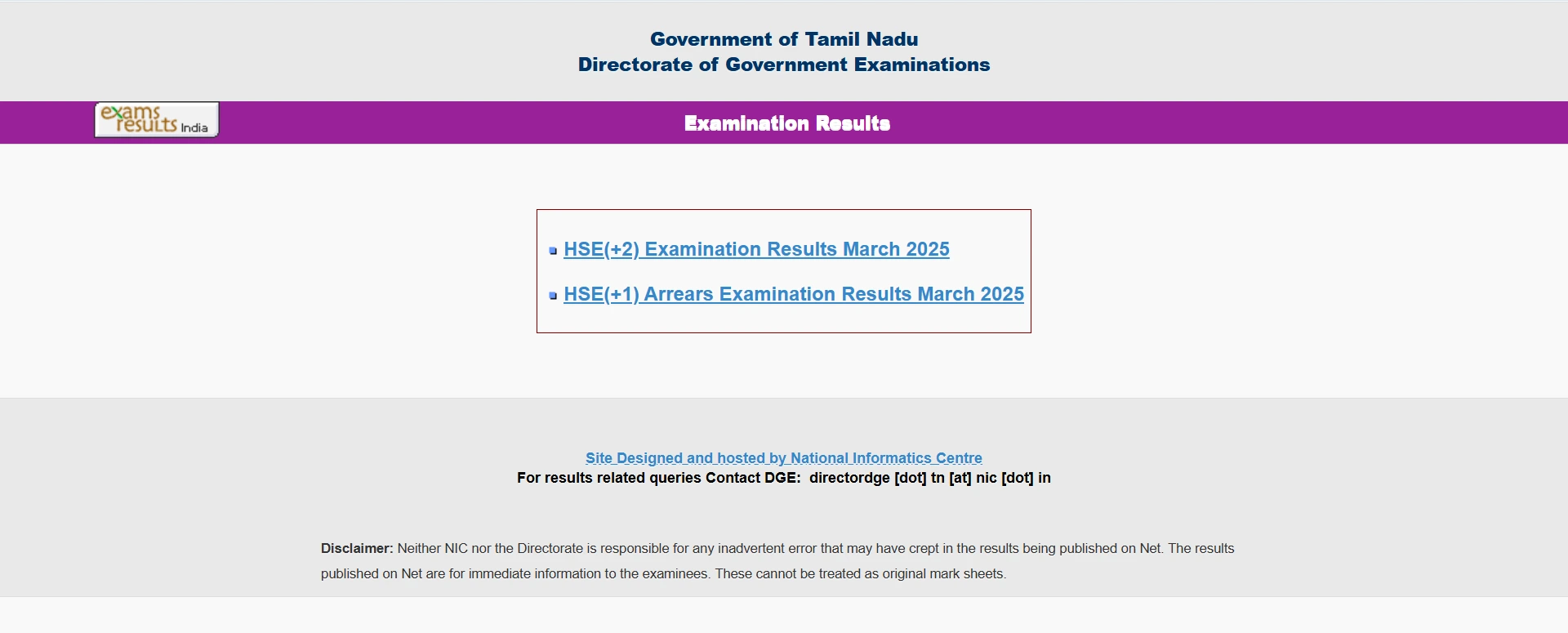 TN 12th Result 2025