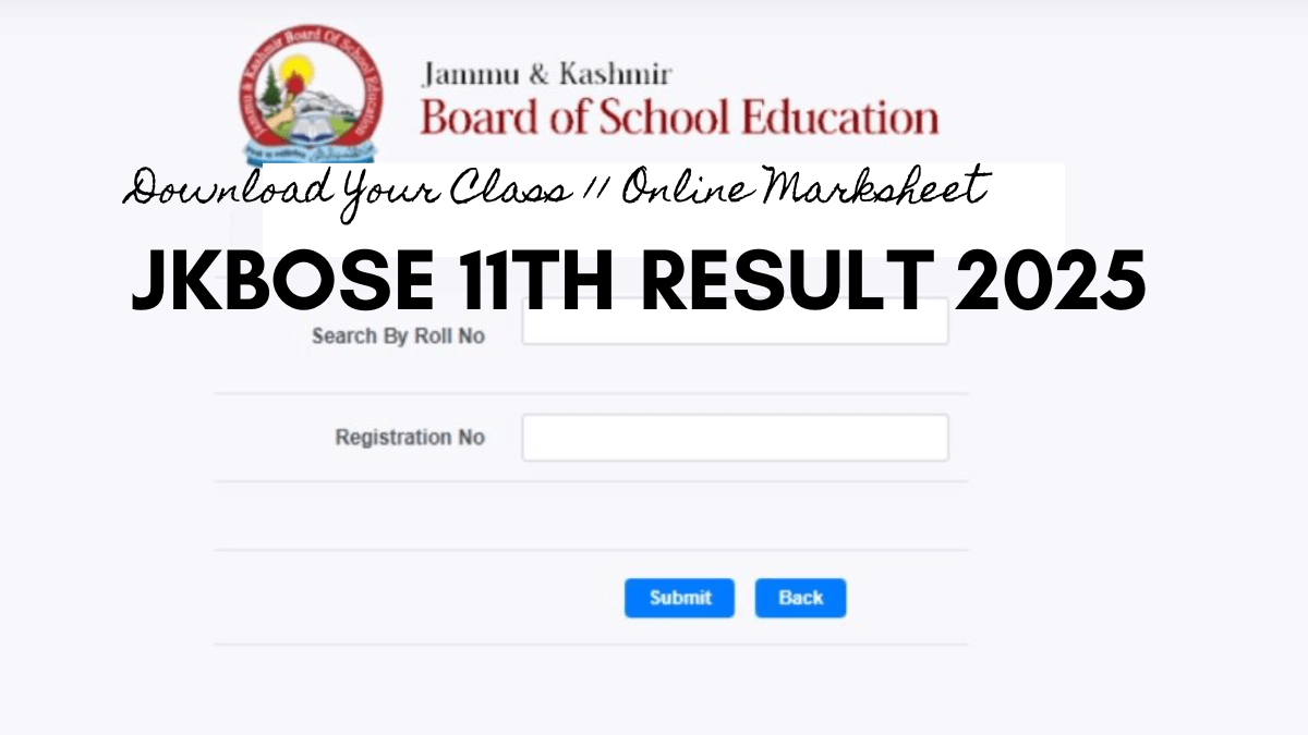 JKBOSE Class 11th Result 2025