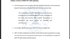 NEET PG 2025 Postponed