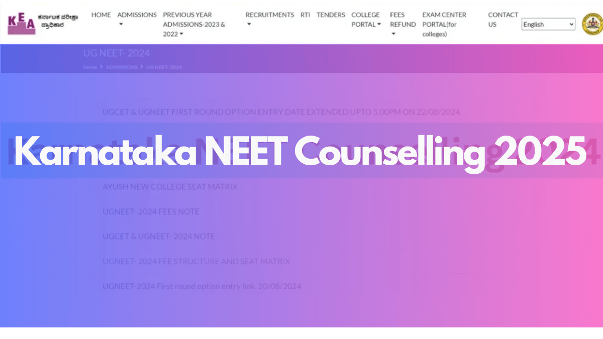 Karnataka NEET Counselling 2025