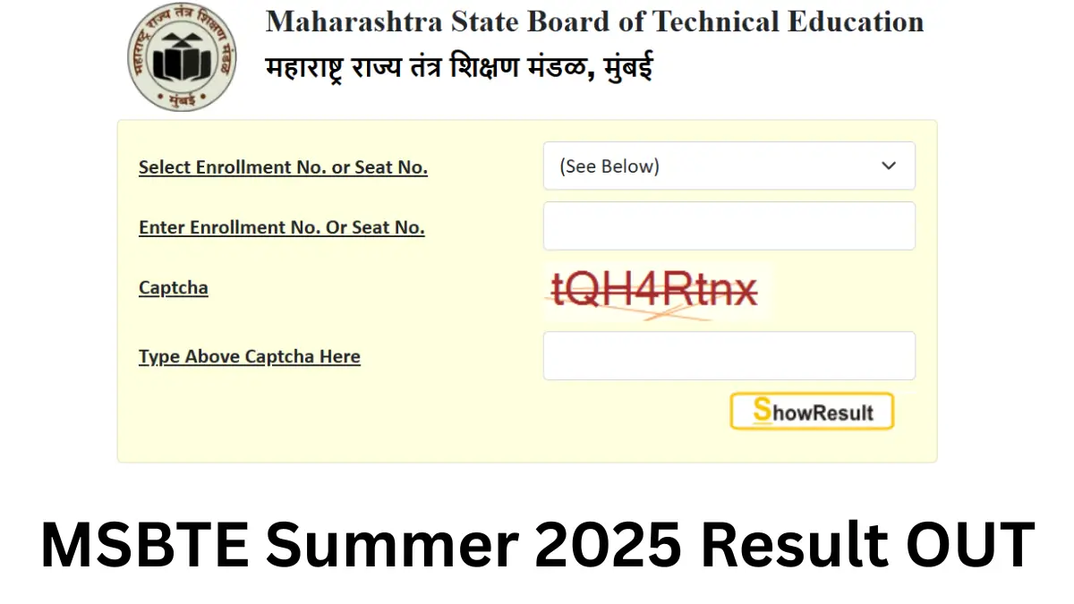 MSBTE Result Summer 2025
