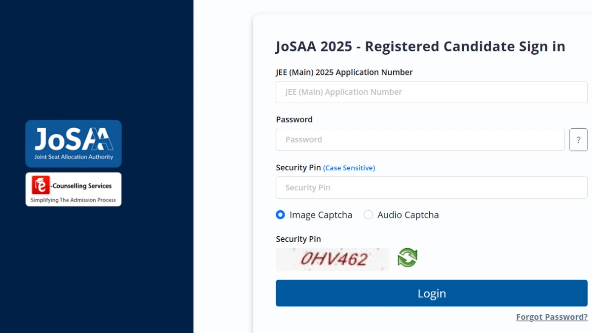 JoSAA Counselling 2025 Round 6 Seat Allotment Result