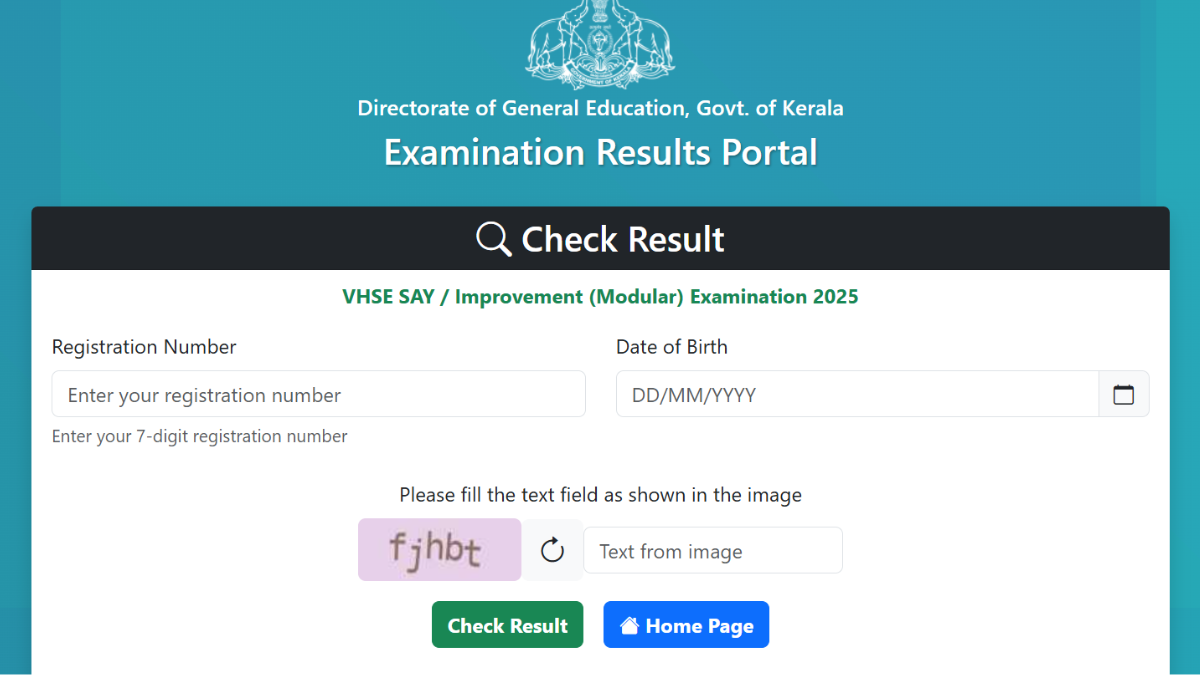 DHSE Kerala Plus Two SAY Result 2025