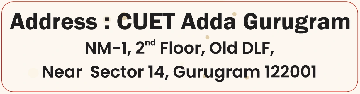 CUET Adda Gurugram Center Address