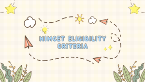 NIMCET Eligibility Criteria 2026