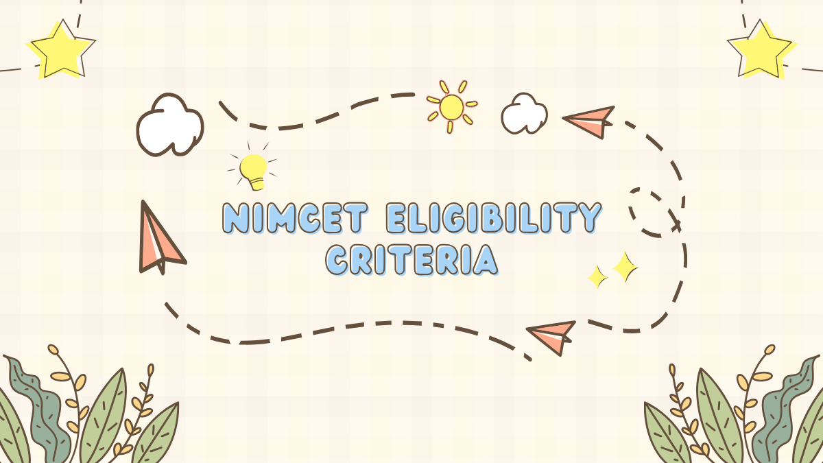 NIMCET Eligibility Criteria 2026