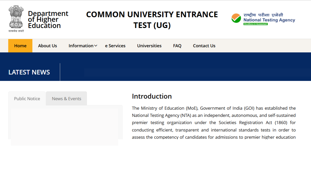 CUET Application Form 2026