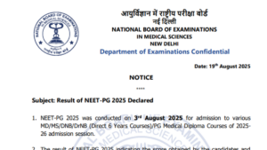 NEET PG Result 2025