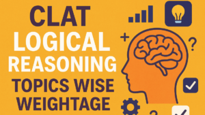 CLAT Logical Reasoning Topics wise Weightage
