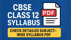 CBSE Class 12 Syllabus 2025-26