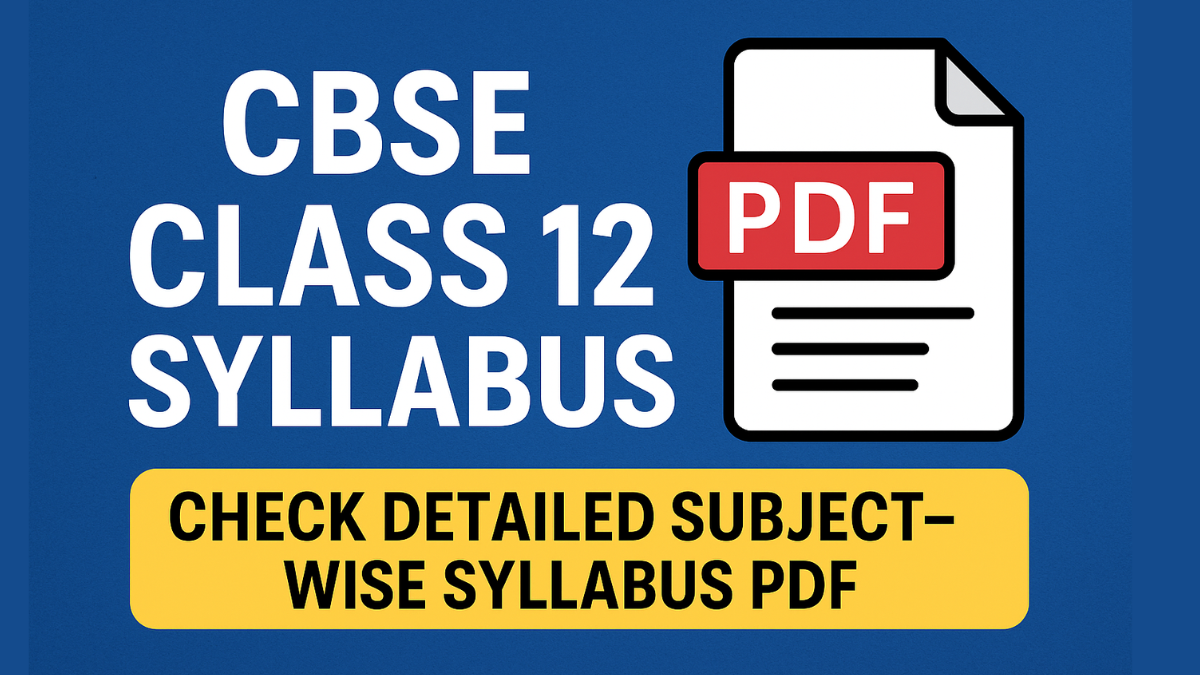 CBSE Class 12 Syllabus 2025-26