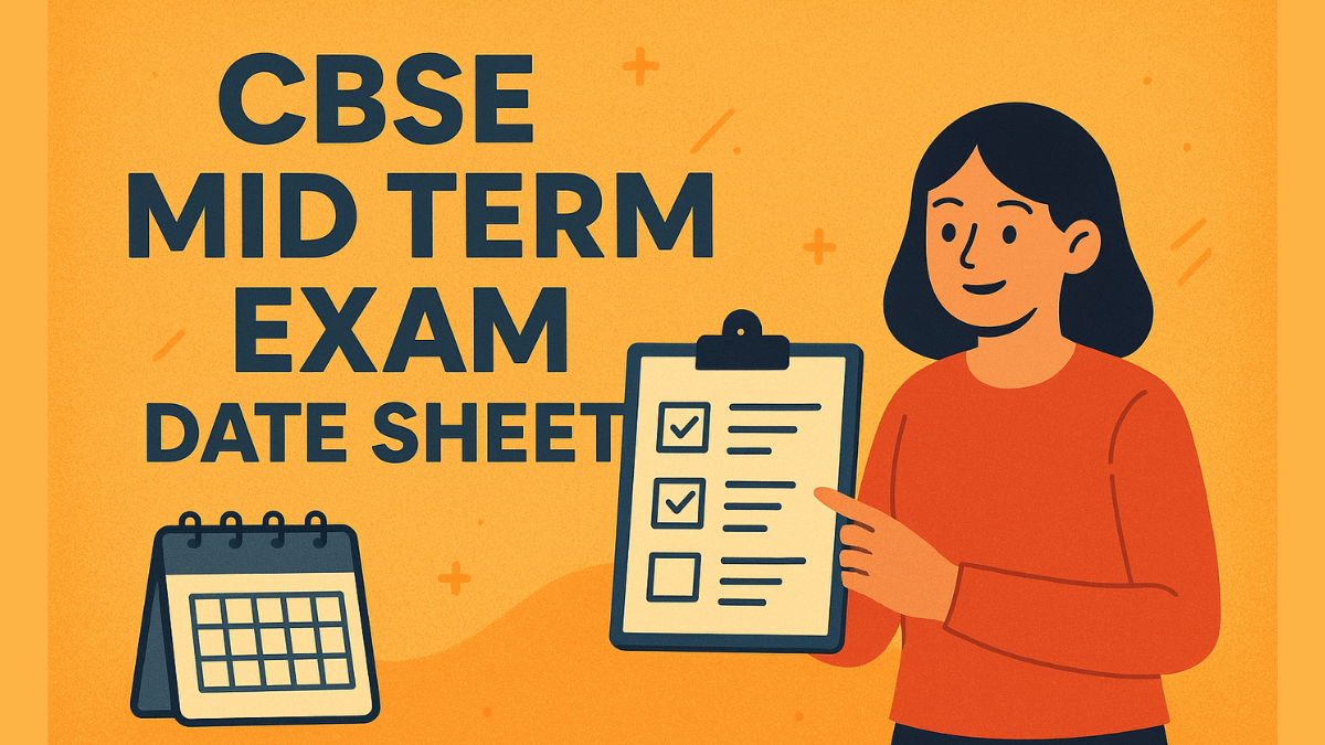 CBSE Mid Term Exam Date Sheet 2025-26