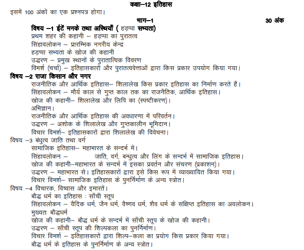 UP Board Class 12 History Syllabus 2025-26 PDF (Free Download), UPMSP Course Structure, Marks Distribution -_4.1