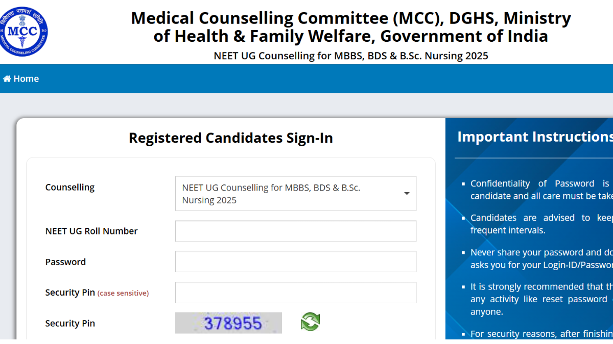 MCC NEET Round 3 Counselling 2025 Dates
