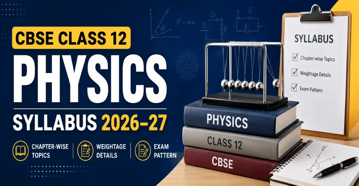 CBSE Class 12 Physics Syllabus 2026–27