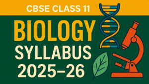 CBSE Class 11 Biology Syllabus
