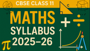 CBSE Class 11 Maths Syllabus 2025-26