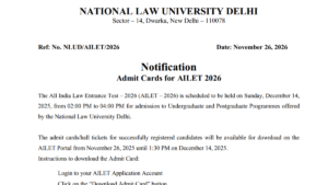 AILET 2026 Admit Card