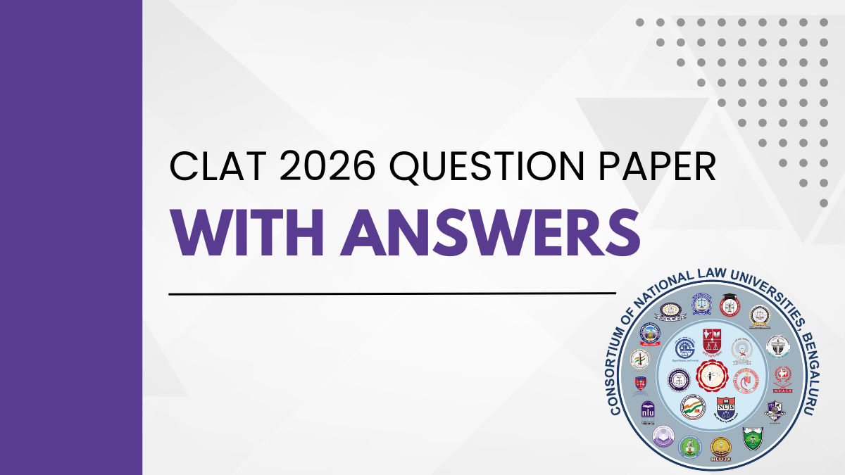 CLAT 2026 Question Paper with Answers