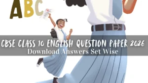 CBSE class 10 English question paper 2026
