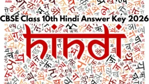 CBSE Class 10 Hindi Answer Key 2026