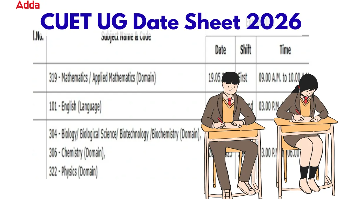 CUET UG date sheet 2026