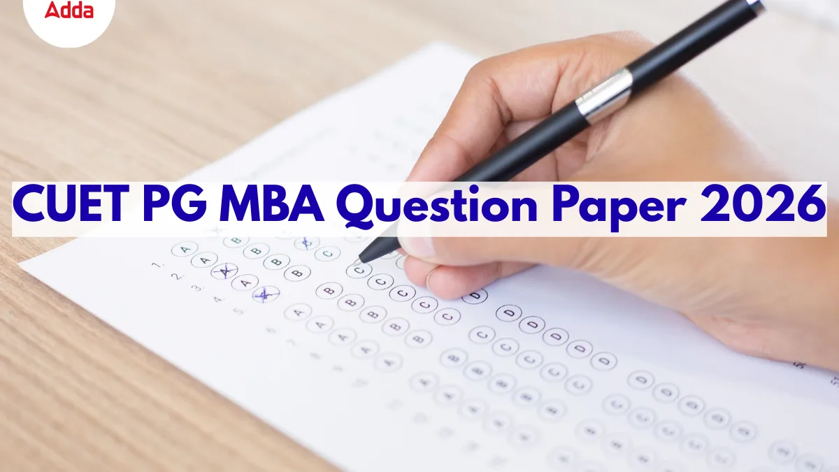 CUET PG MBA Question Paper 2026