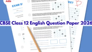 CBSE Class 12 English question paper 2026