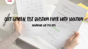 CUET General Test Question Paper