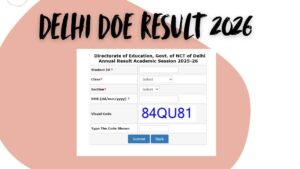 Delhi DoE Result 2026