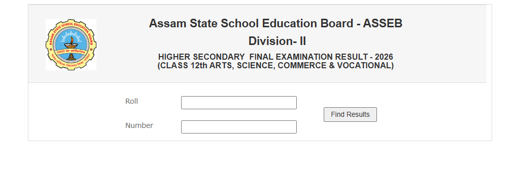 AHSEC 12th results 2026