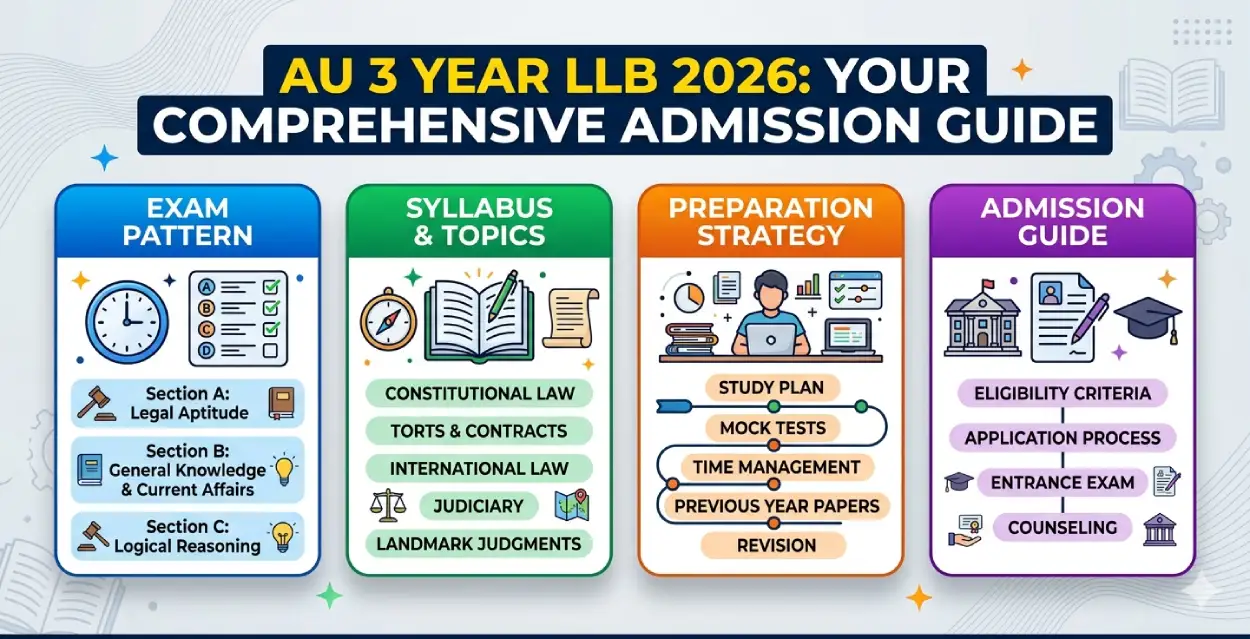AU 3 Year LLB 2026 Guide