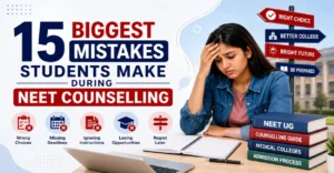 15 Biggest Mistakes Students Make During NEET Counselling