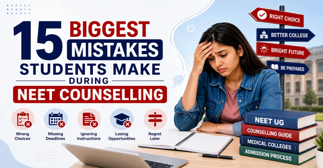 15 Biggest Mistakes Students Make During NEET Counselling