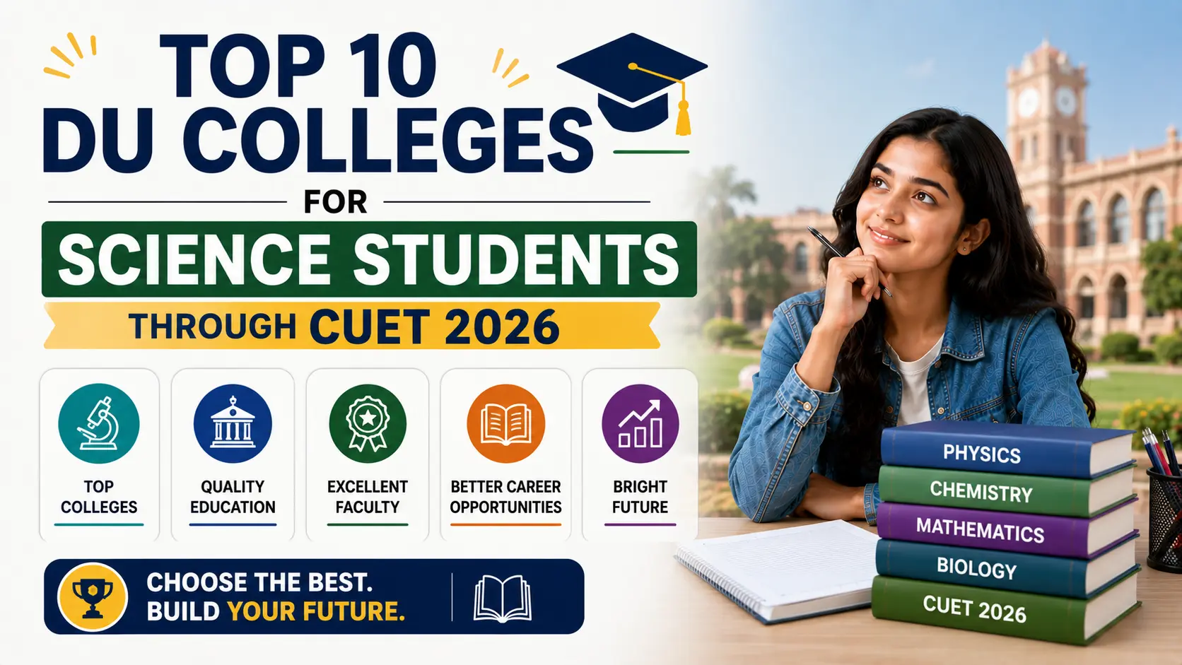 Top 10 DU Colleges for Science Students Through CUET 2026
