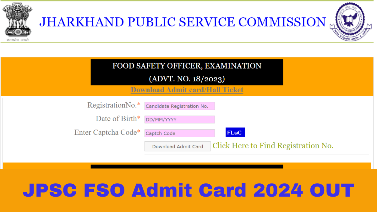 JPSC FSO Admit Card 2024