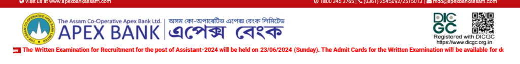 Assam Cooperative Apex Bank Admit Card 2024 Released, Download Link_4.1