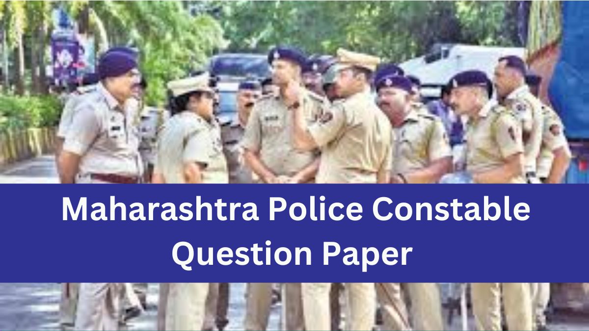Maharashtra Police Constable Question Paper