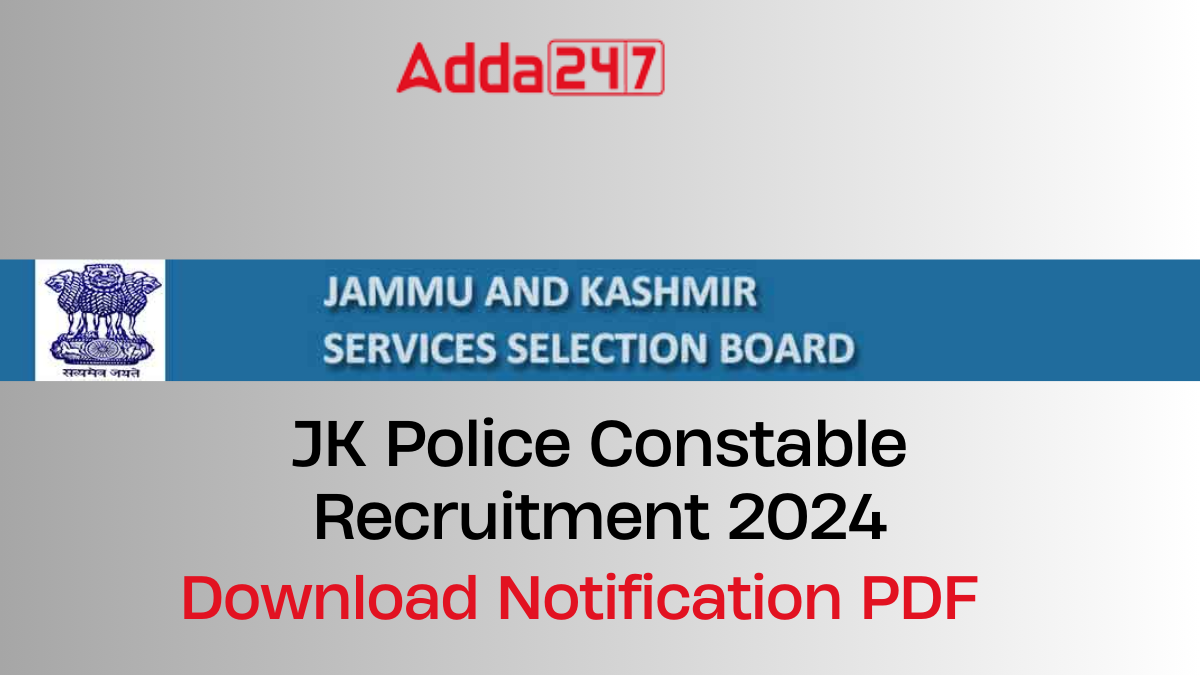 JKSSB Police Constable recruitment 2024