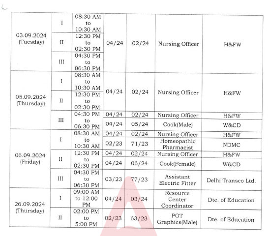 DSSSB Exam Date 2024 Out for August, Download DSSSB Exam Schedule PDF_5.1
