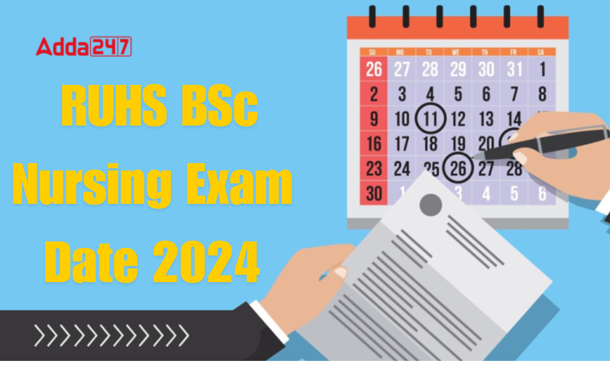 RUHS BSc Nursing Exam Date 2024
