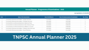 TNPSC Annual Planner 2025